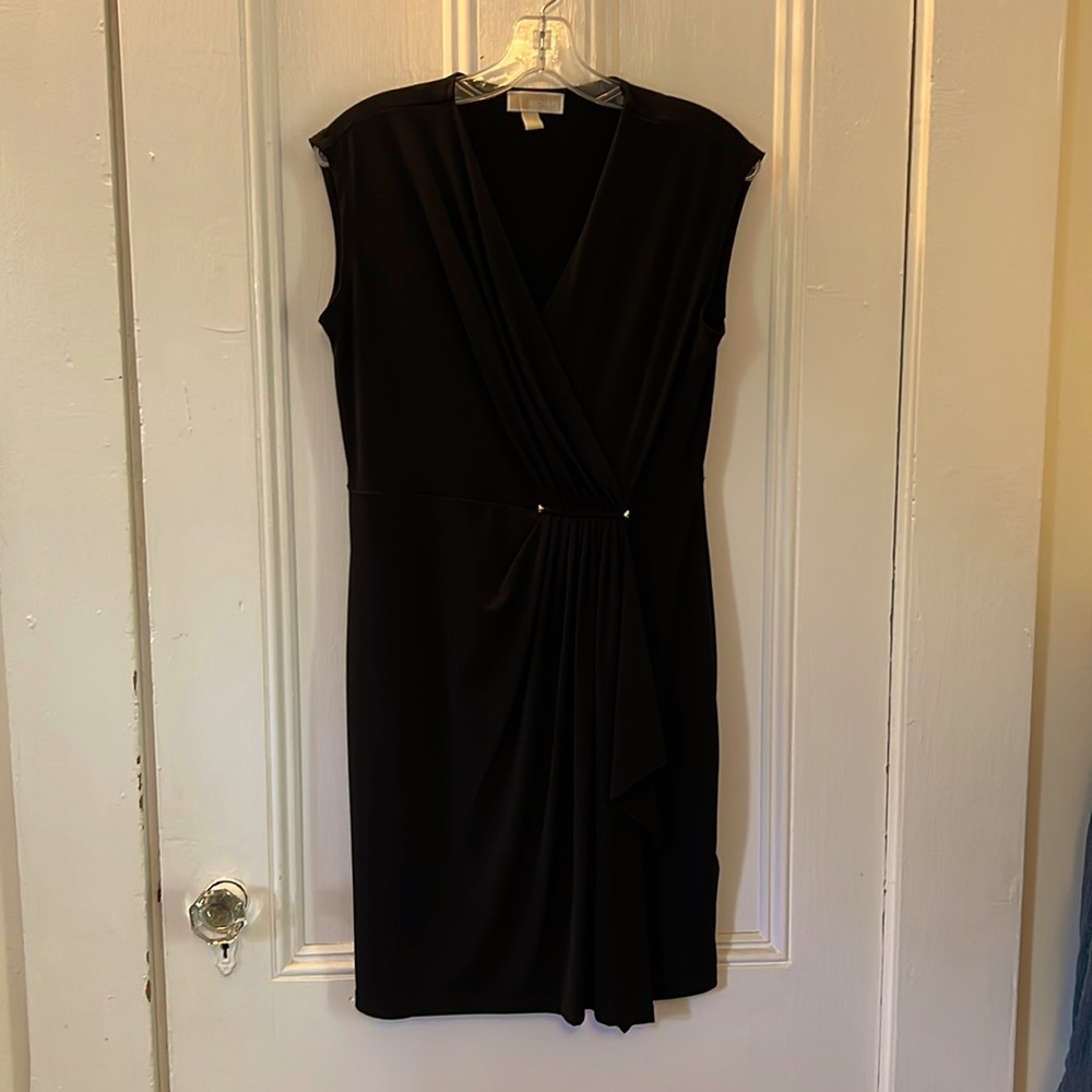 Michael Kors black wrap dress